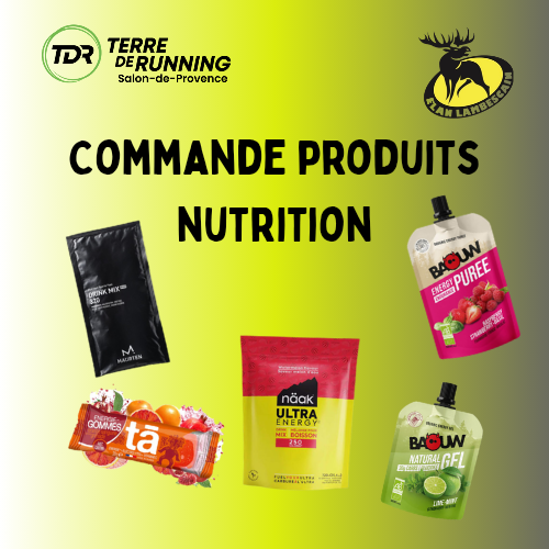 Commande produits Nutrition - Terre de Running