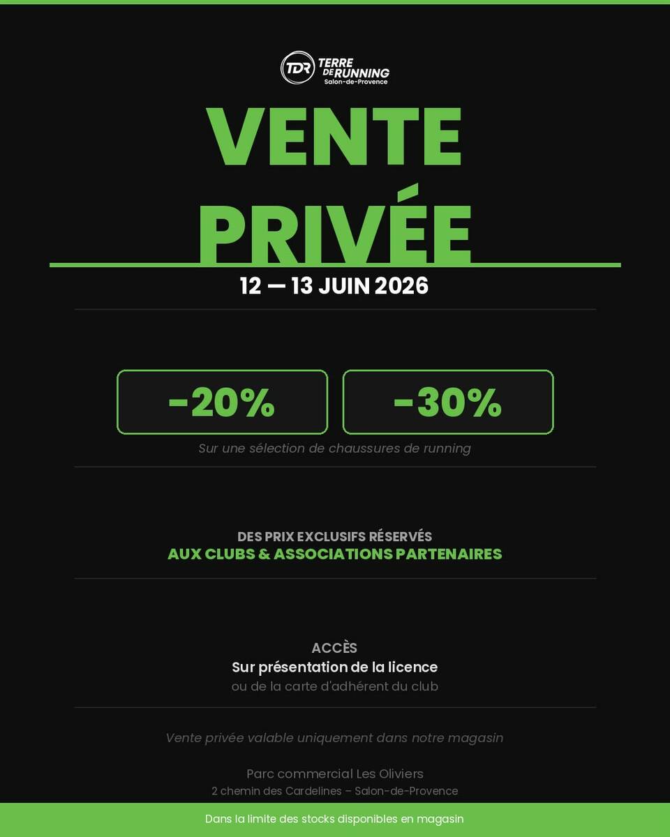 Vente privée - Terre de Running