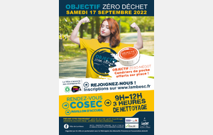 Sortie du samedi + objectif zéro déchets (rdv départ au COSEC)