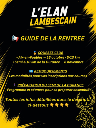 Le Guide de la Rentrée des Elans