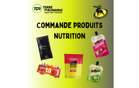 Commande produits Nutrition - Terre de Running